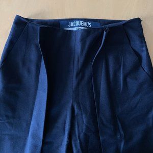 JACQUEMUS GRIS Wool Navy Blue Women’s Pants Size 34